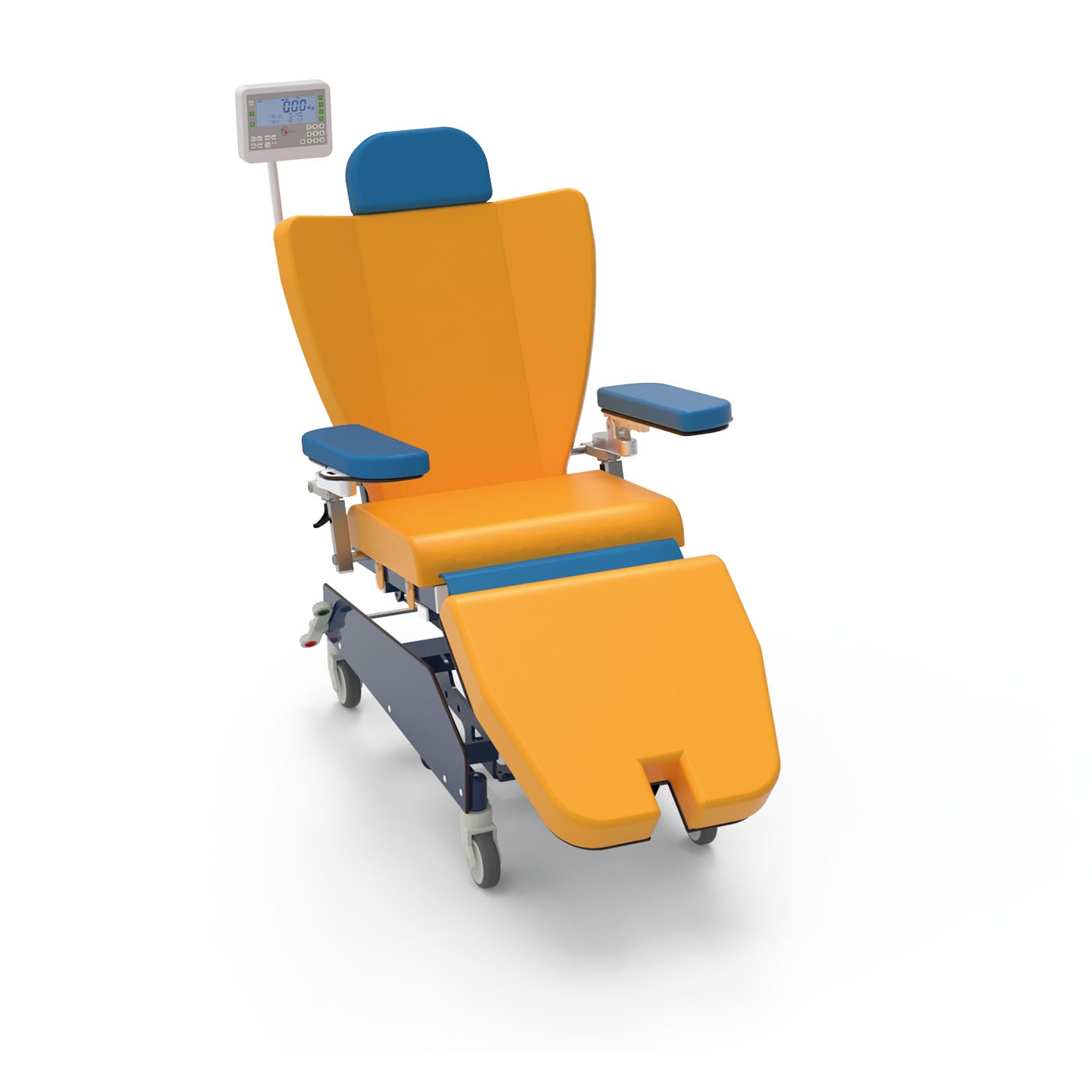 Paediatric chairs with integrated scale
