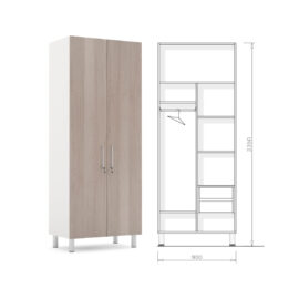 Gardhen Bilance - GBMA0024---ARMADIO-SU-PIEDI,-2-ANTE