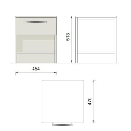 Gardhen Bilance - GBMA0034---COMODINO-IN-APPOGGIO