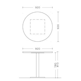 Gardhen Bilance - GBMA0059---TAVOLO-TONDO-COLONNA-CENTRALE-